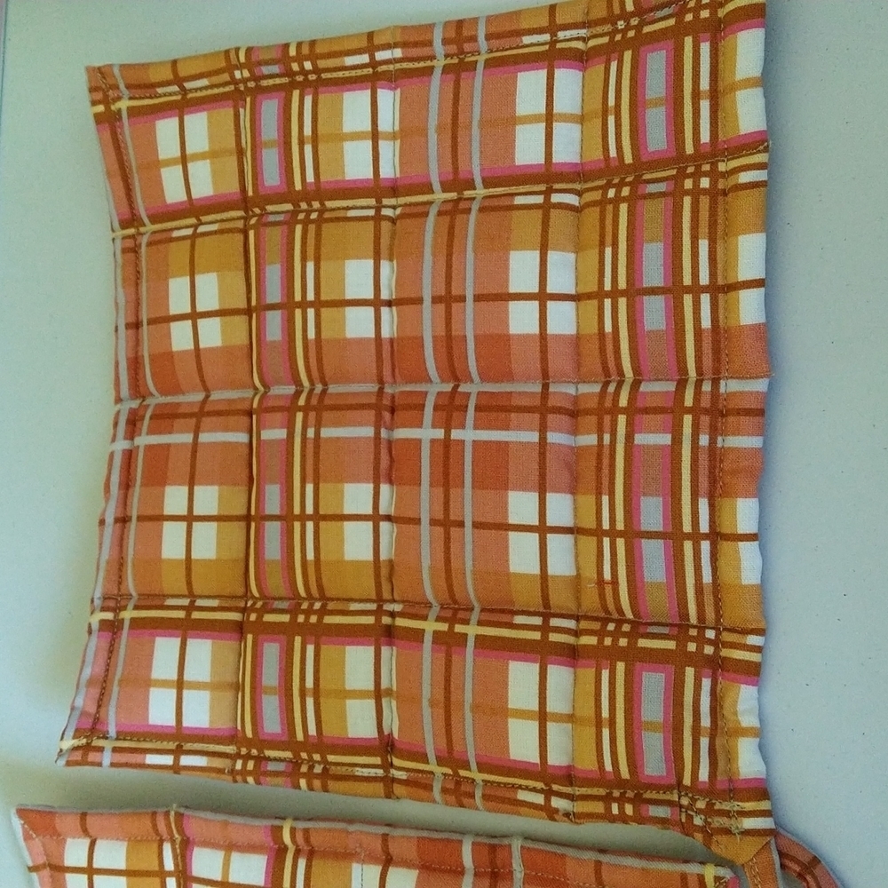 Homemade harvest potholders. Fall themed with vegetables wheat leaves fruit. New - Picture 4 of 6